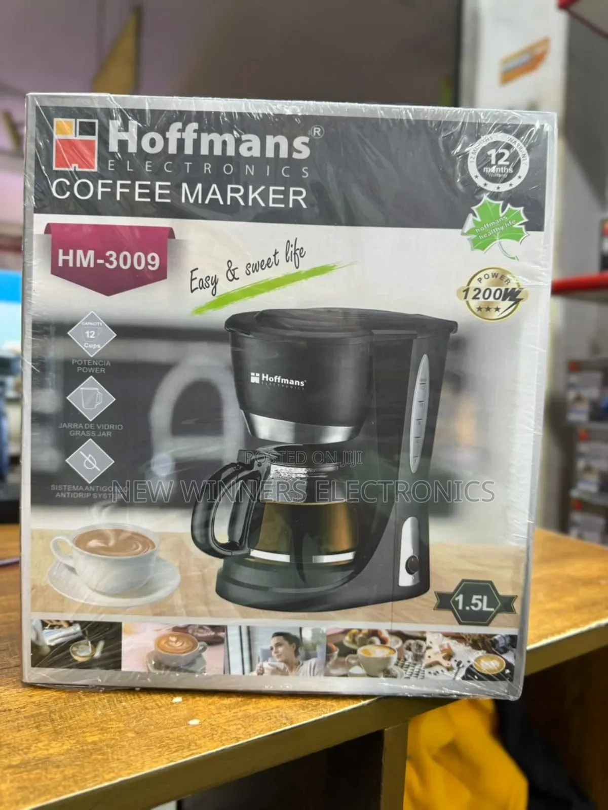 Hoffman's 1.5 Litres Coffee Maker