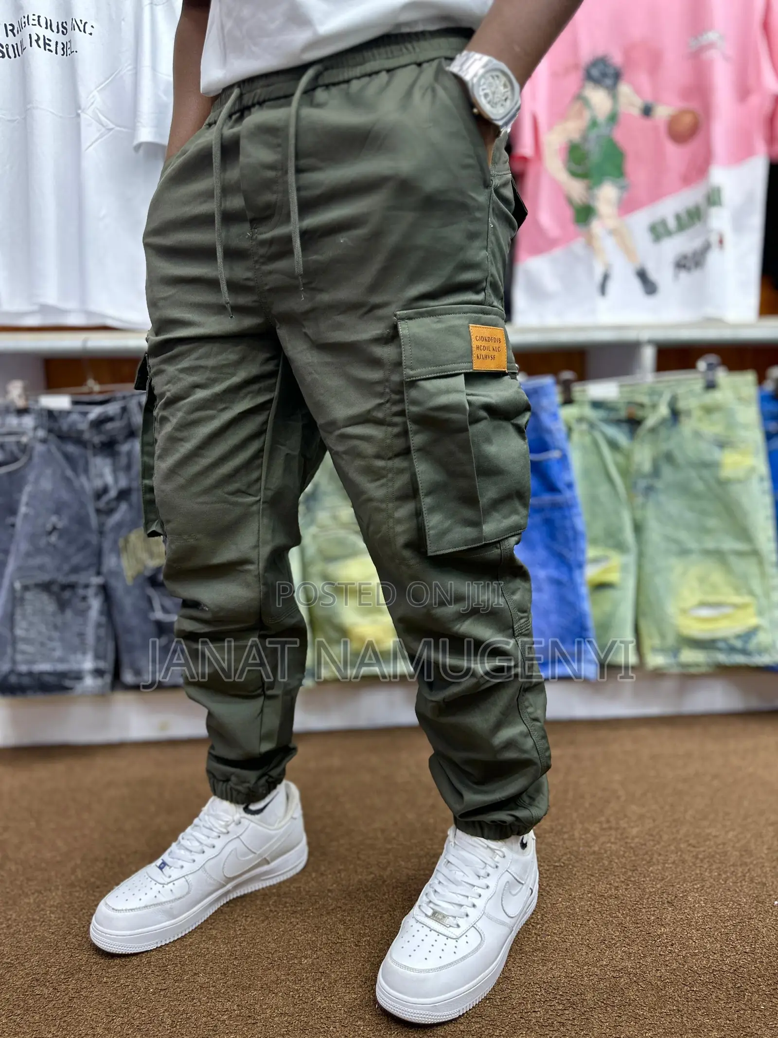 Army Green Cargo Pants Available