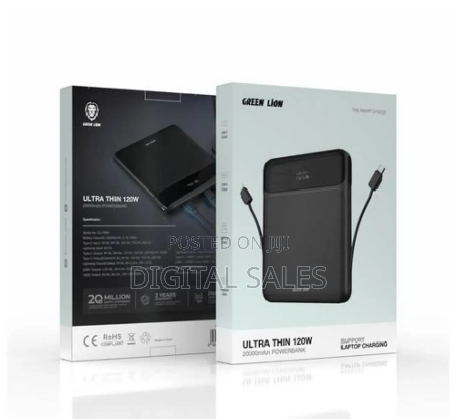 Greenlion Ultra Thin 120watts Laptop/Phone Power Bank