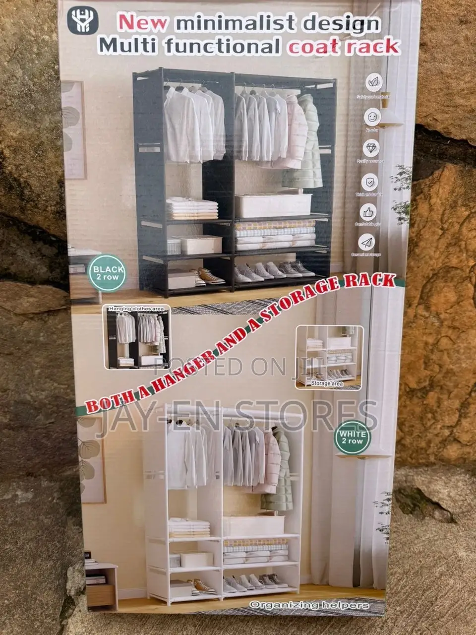 Open Closet With Down Shoerack