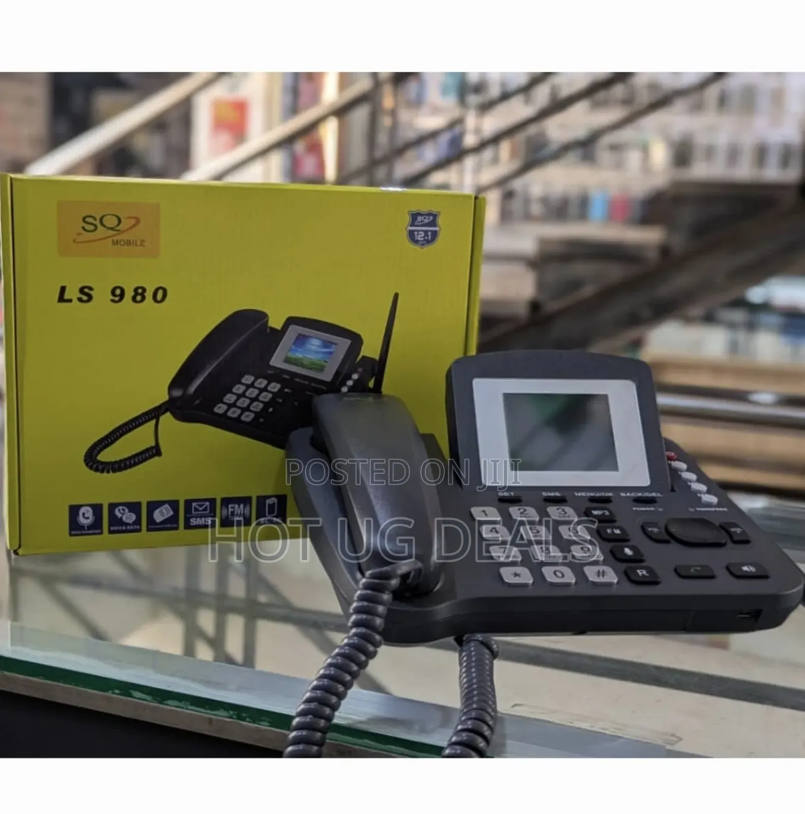 Sq Mobile 980 Dual Sim Gsm Wireless Landline Desktop Phone