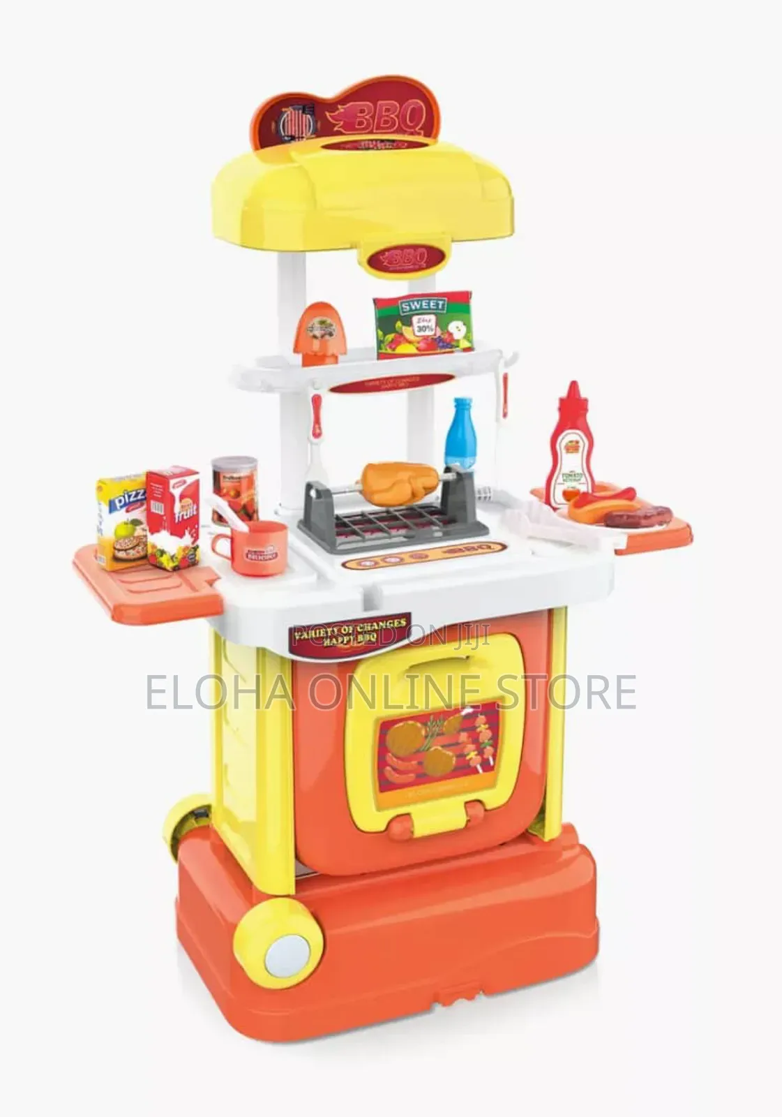 2in1 Kids' BBQ Drawer Suitcase Play House 1
