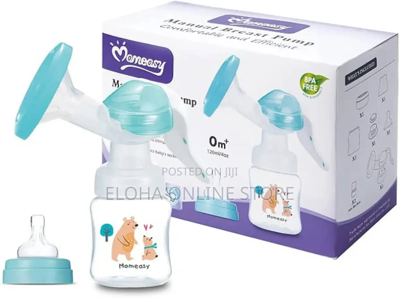 2in1 Momeasy Natural Manual Breast Pump