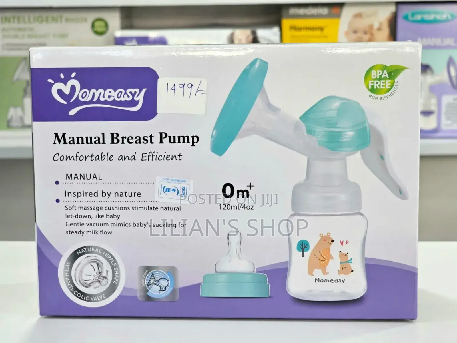 2in1 Momeasy Natural Manual Breast Pump