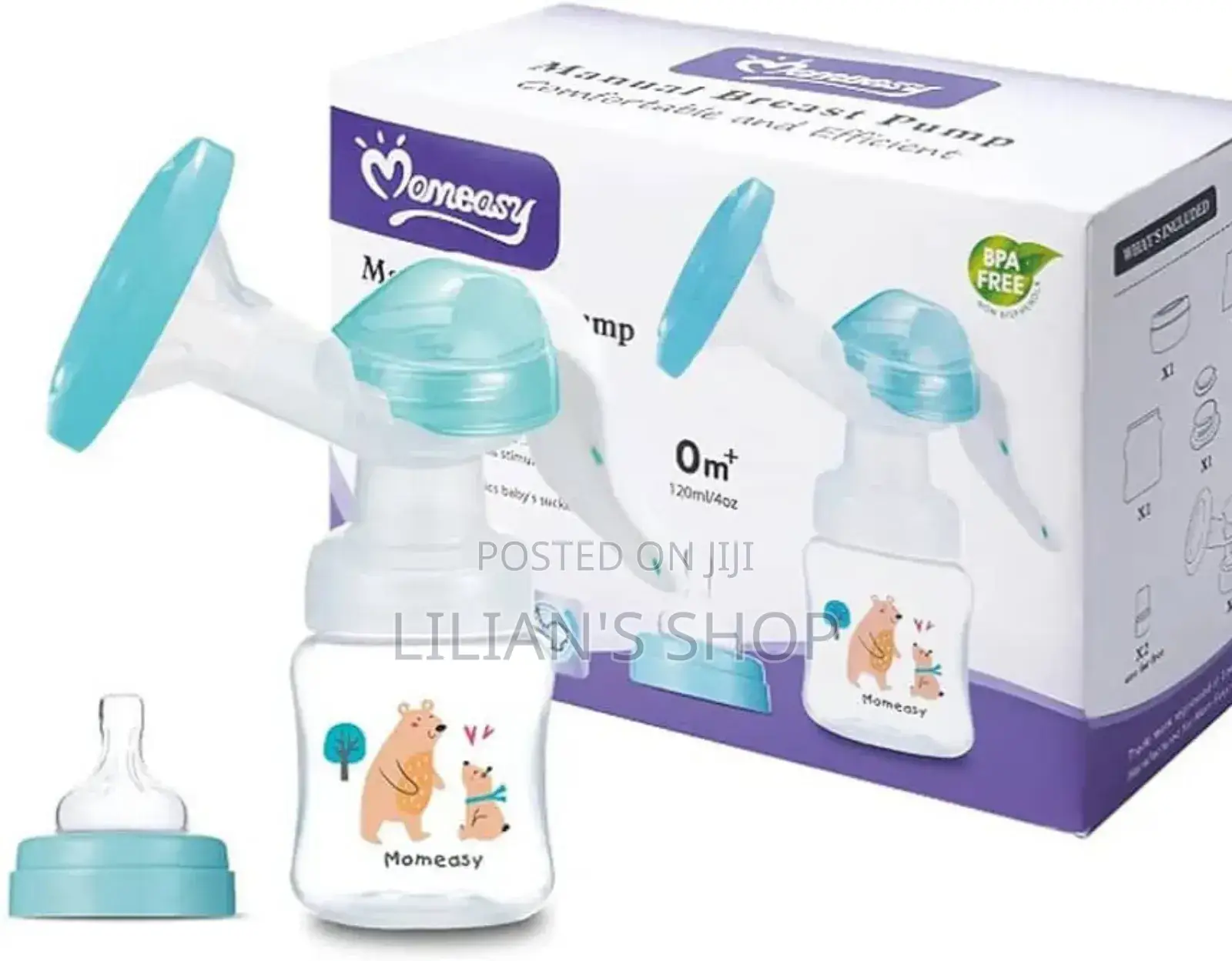 2in1 Momeasy Natural Manual Breast Pump