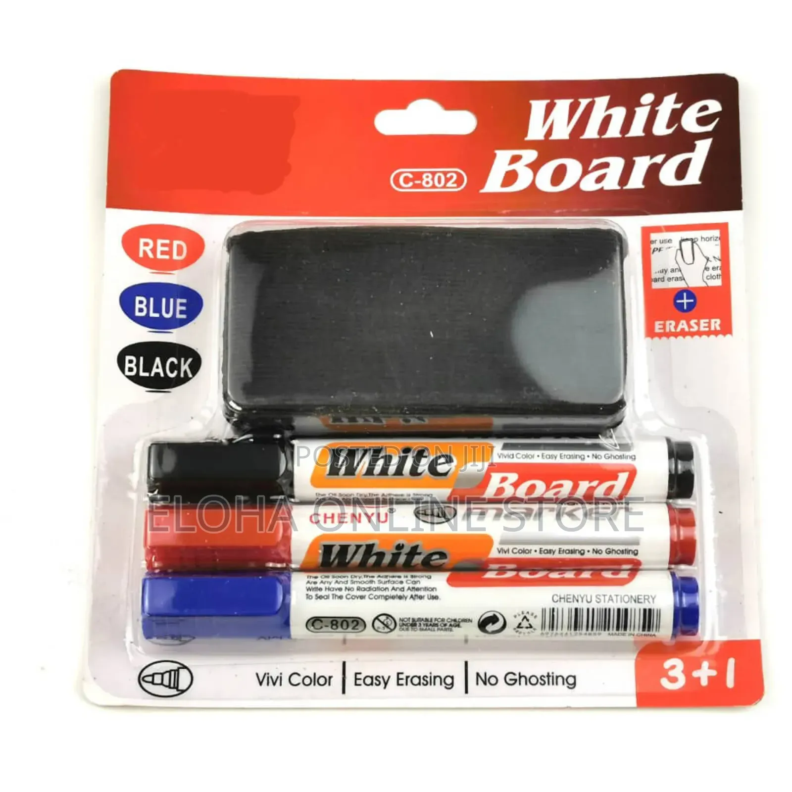 Ms Whiteboard Set of a Duster and 3 Markers Value Pack