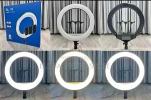 18-Inch Super Bright Ring Light System With a Stand