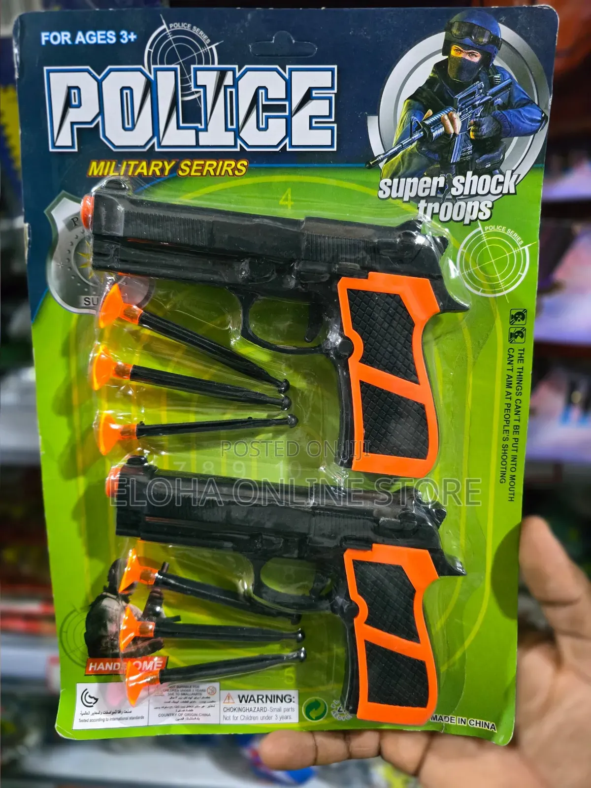 2pcs Kids Military Blaster Pistol Toys