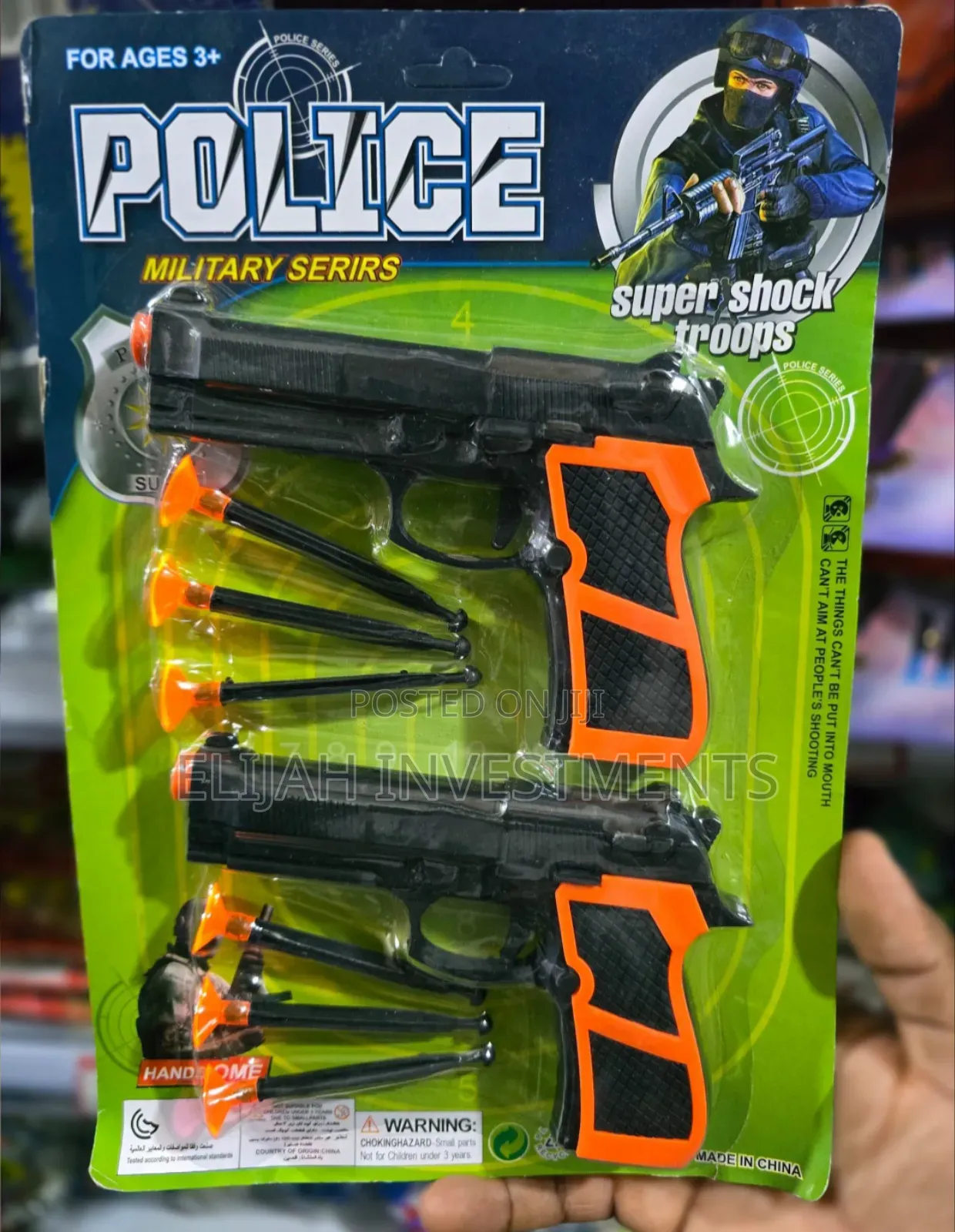 2pcs Kids Military Blaster Pistol Toys