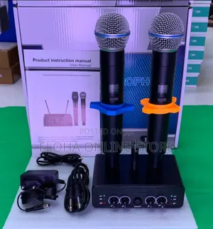 Classic Duo Wireless Uhf Karoake Microphones