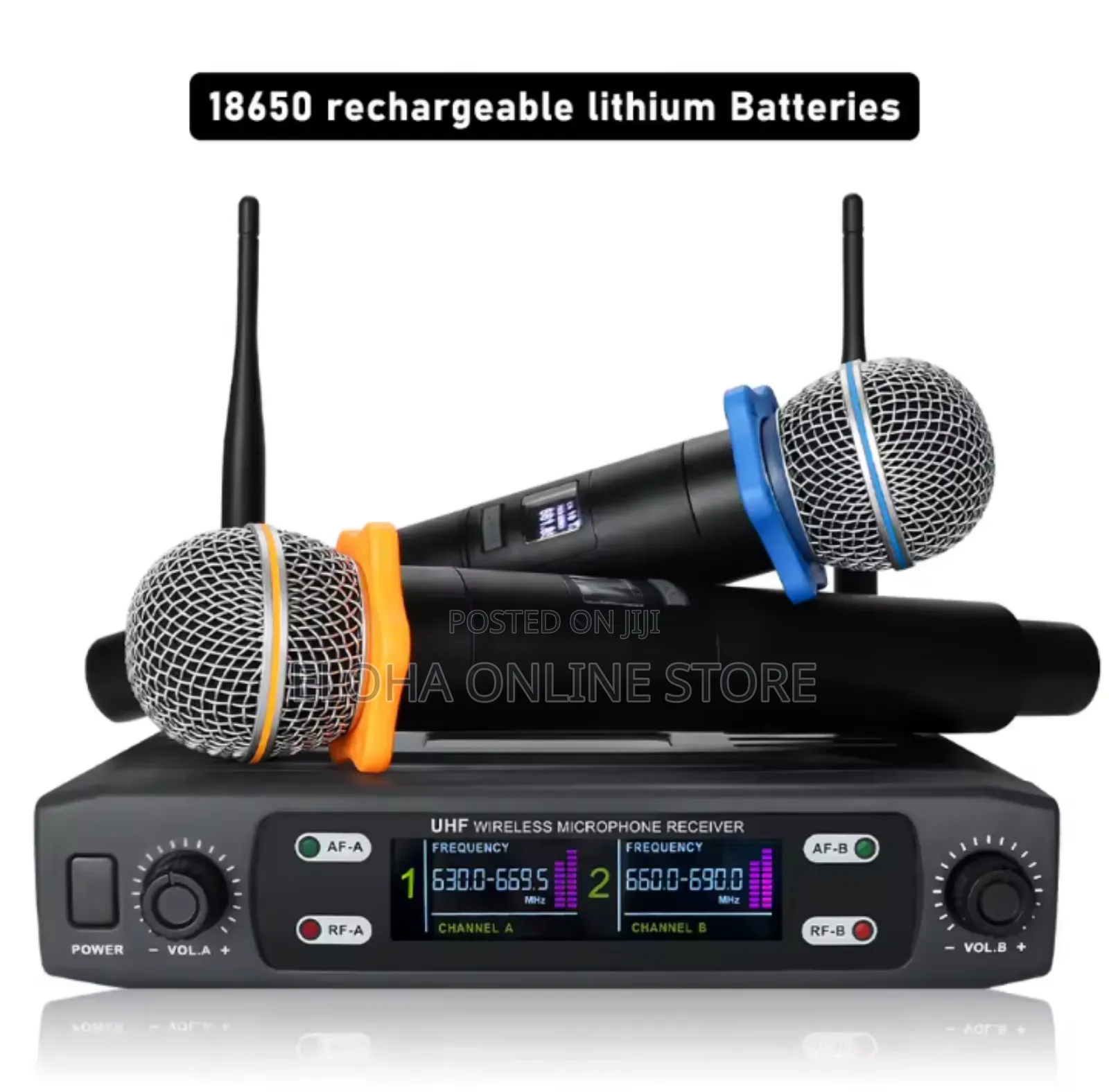 Classic Duo Wireless Uhf Karoake Microphones