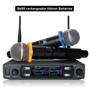 Classic Duo Wireless Uhf Karoake Microphones