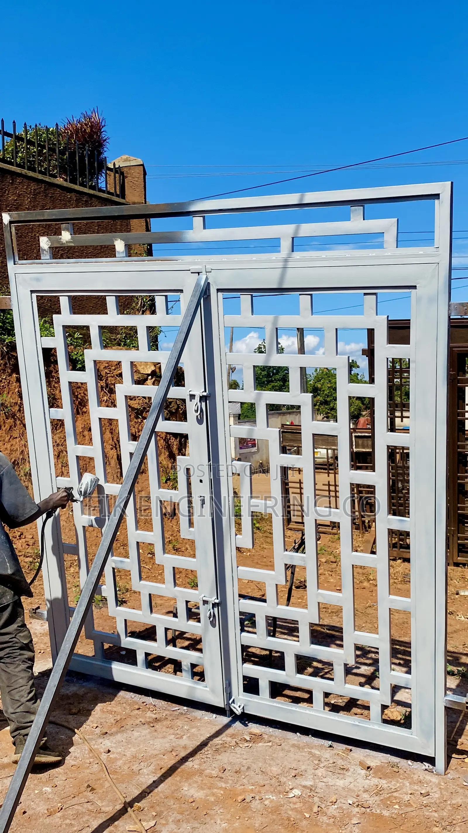 White Security Door