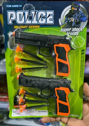 2pcs Kids Military Blaster Pistol Ttoys