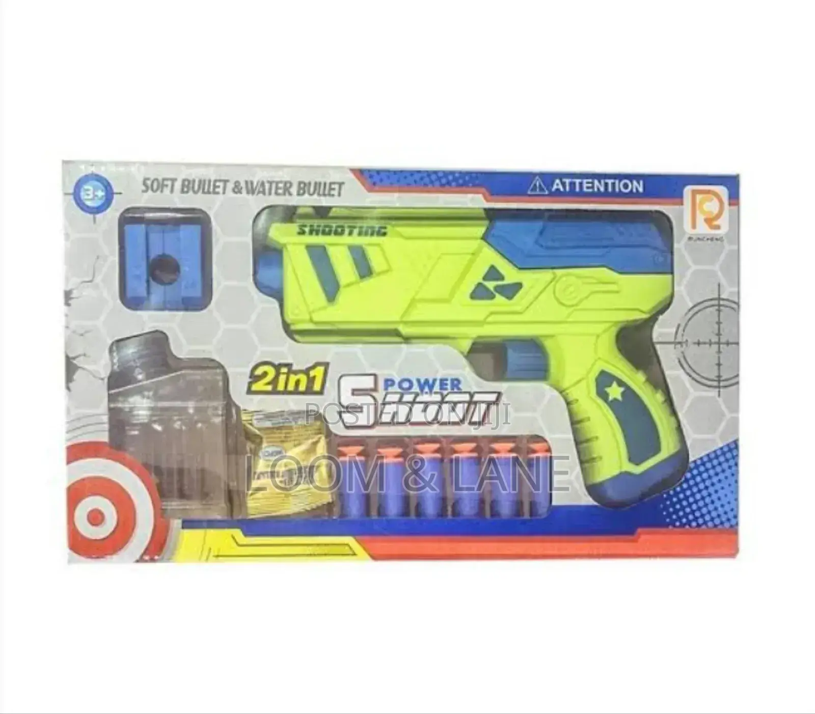 2in1 Kids Water Bullets and Soft Bullets Gun