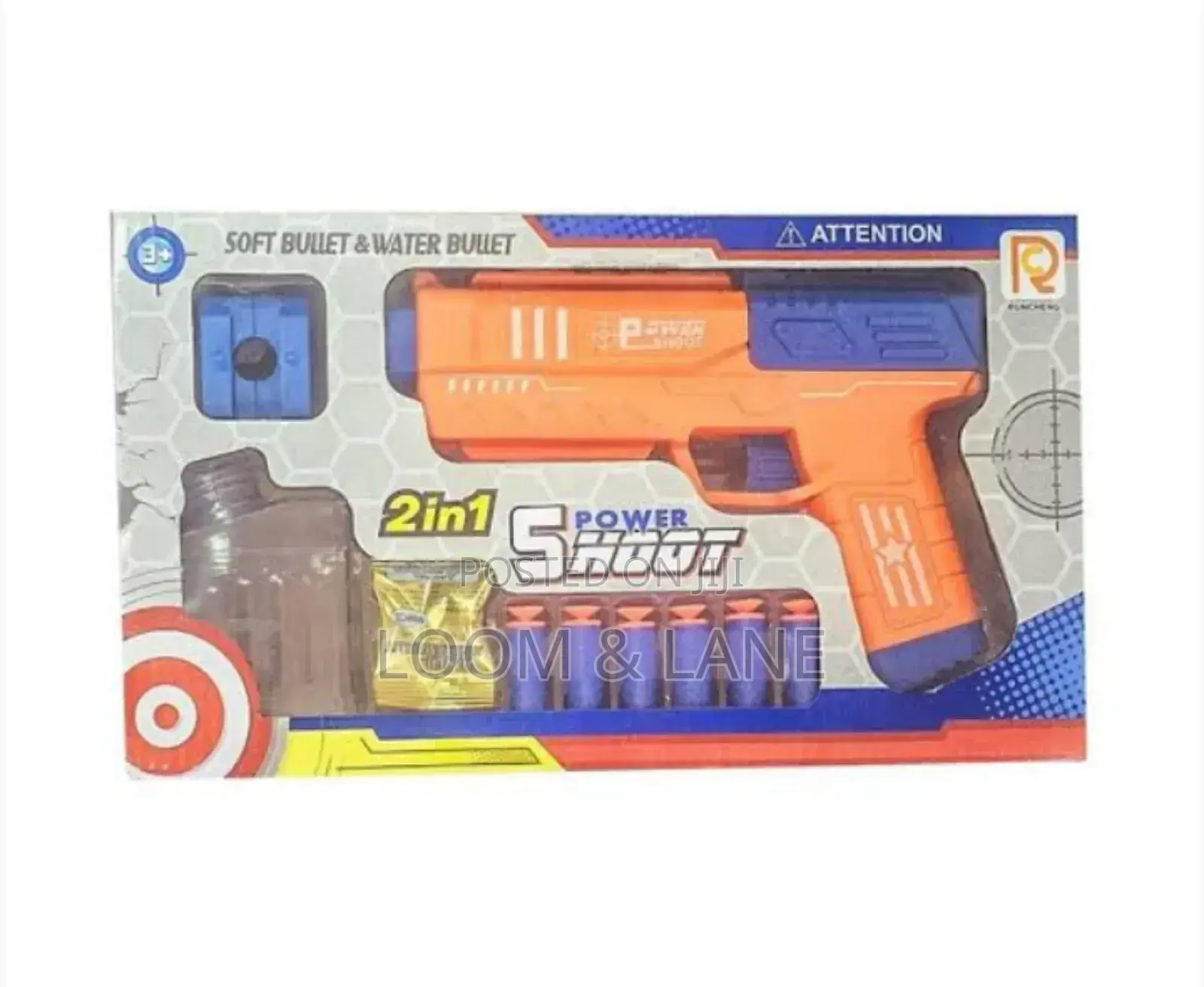 2in1 Kids Water Bullets and Soft Bullets Gun