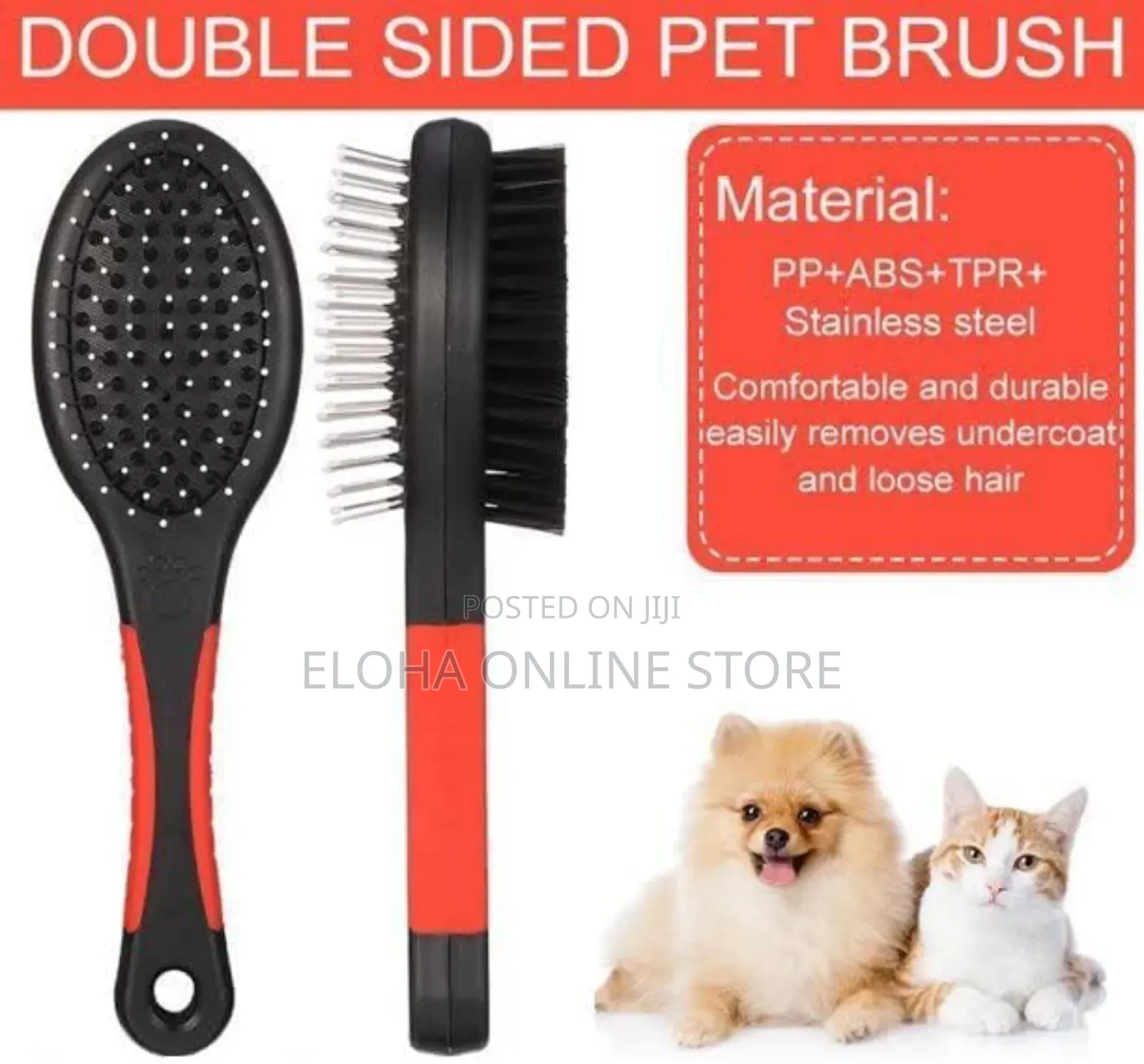 Double-Sided Pet Grooming Brush