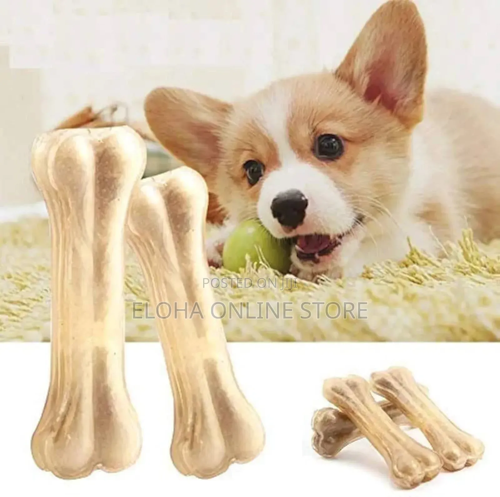 2pcs Bpa Free Dog Chew Bones Toys