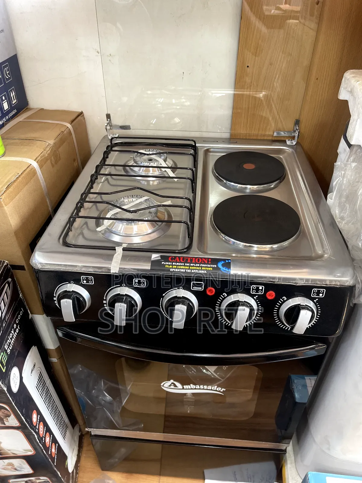 Ambassador 2+2 Gas and Electric Cooker