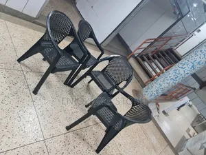 Dining Chairs Plastic Black