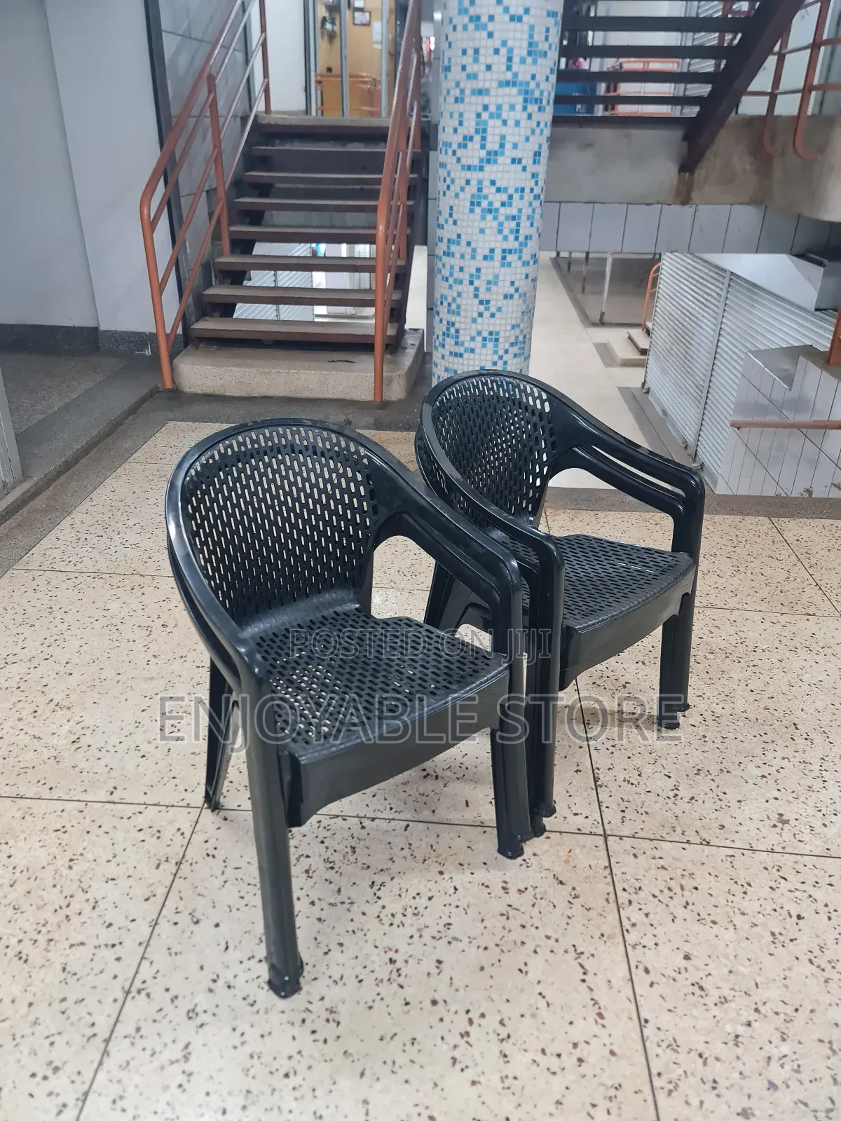 Dining Chairs Plastic Black