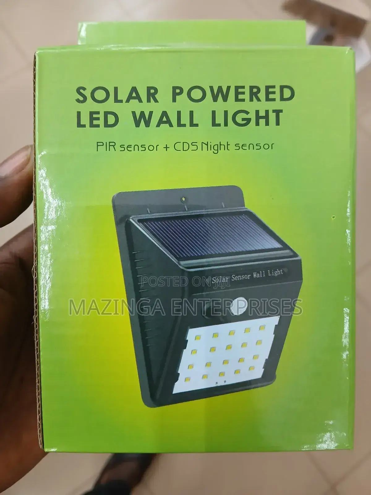 5wpir Sensor CDS Night Solar Powered Wall Light