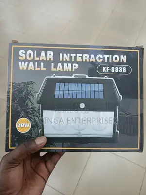38w 3 Filament Led Solar Powered Interaction Wall Light Lamp
