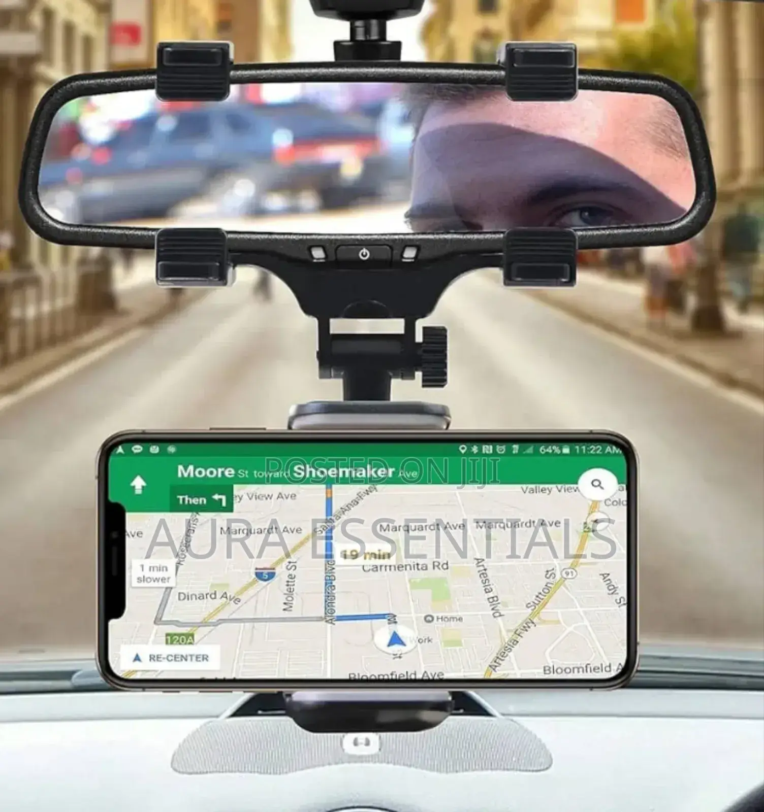 Go Des Car Rearview Mirror Holder Phone Bracket