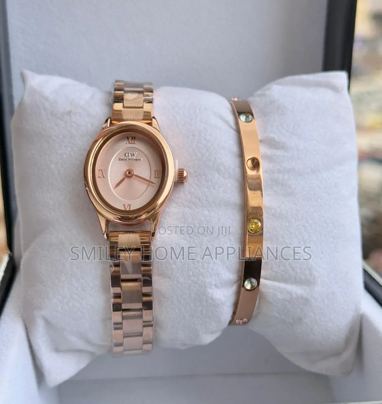 Rose Gold Dw Ladies' Gift Box Wrist Watch With a Bracelet