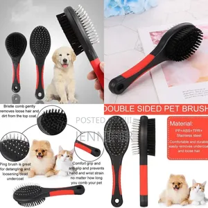 Photo - Double-Sided Pet Grooming Brush