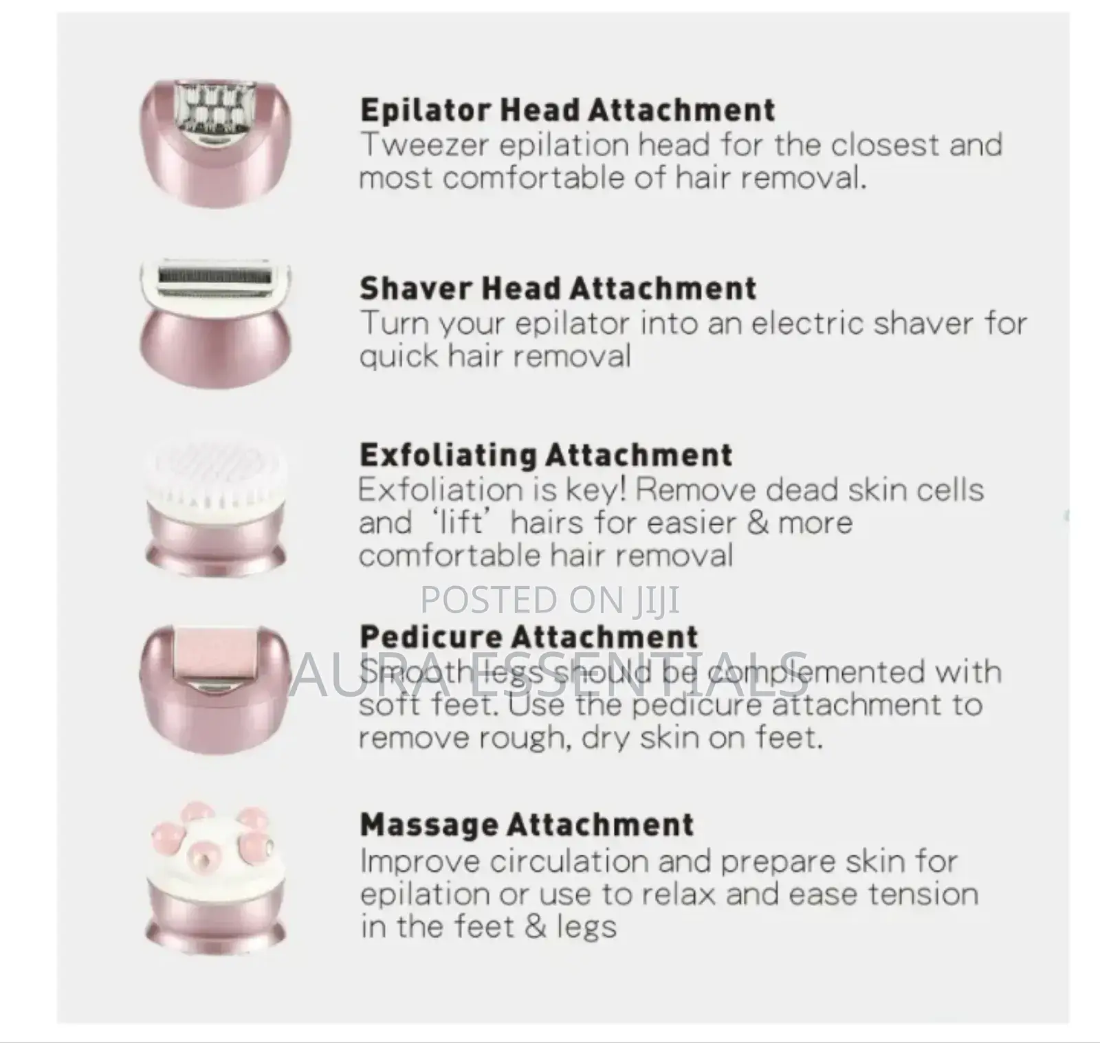 Waterproof Led Rechargeable Women Hair Removal Set