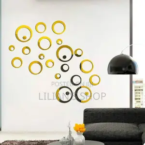 24pcs 3d Acrylics Self-Adhesive Decor Wall Stickers