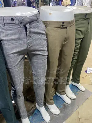Cotton Beltless Trousers