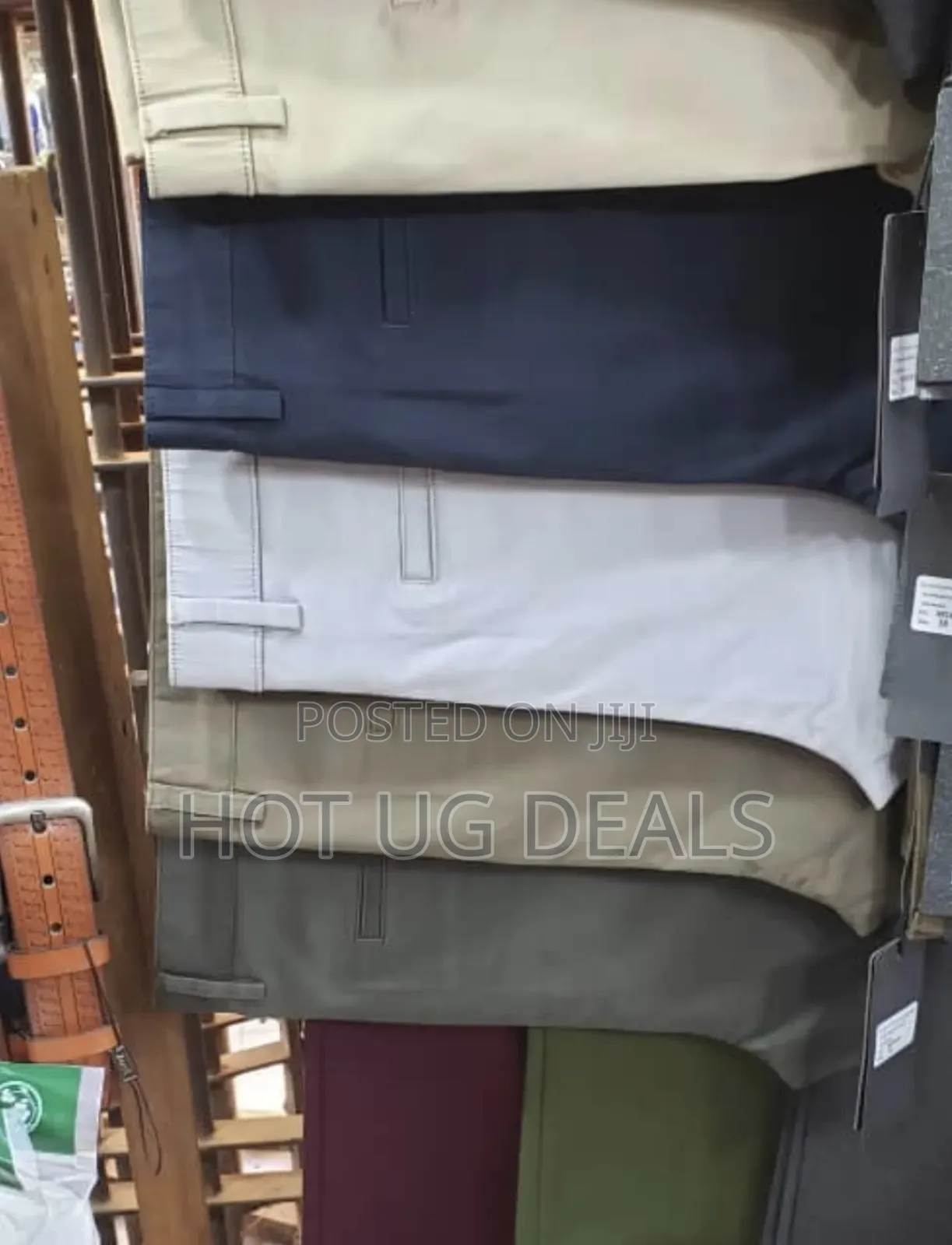6.1 Pack Of Mens Kachi Trousers -black, Brown,Navyblue, Grey