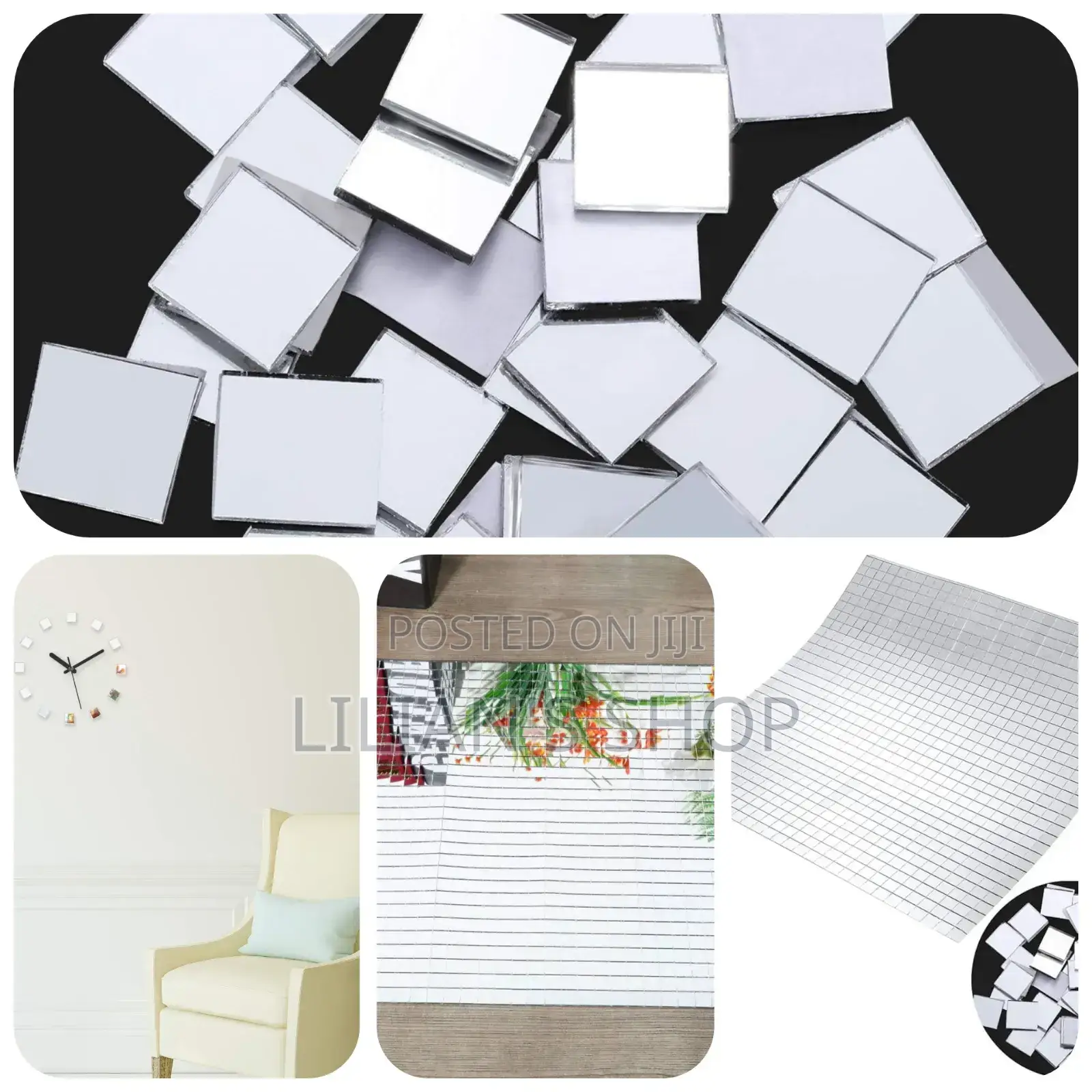 100pcs Self-Adhesive Mini Square Self-Adhesive Stickers