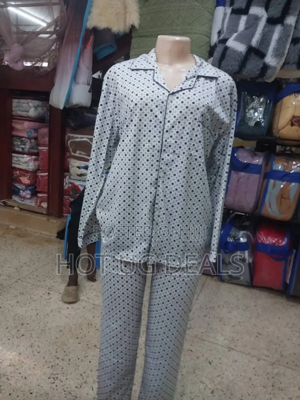 Unisex Pajamas Set Classic Sleepwear Loungewear- Multi