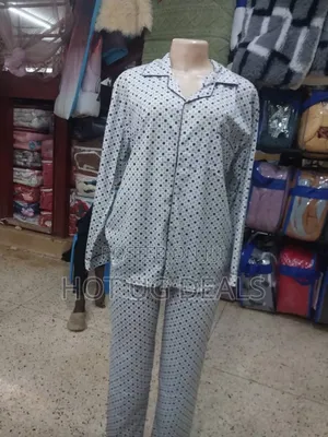 Unisex Pajamas Set Classic Sleepwear Loungewear- Multi