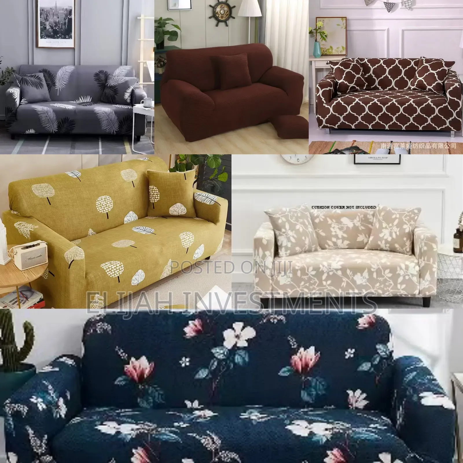 Universal Stretchable 3.2.1 Elastic Sofa Covers for L Shape