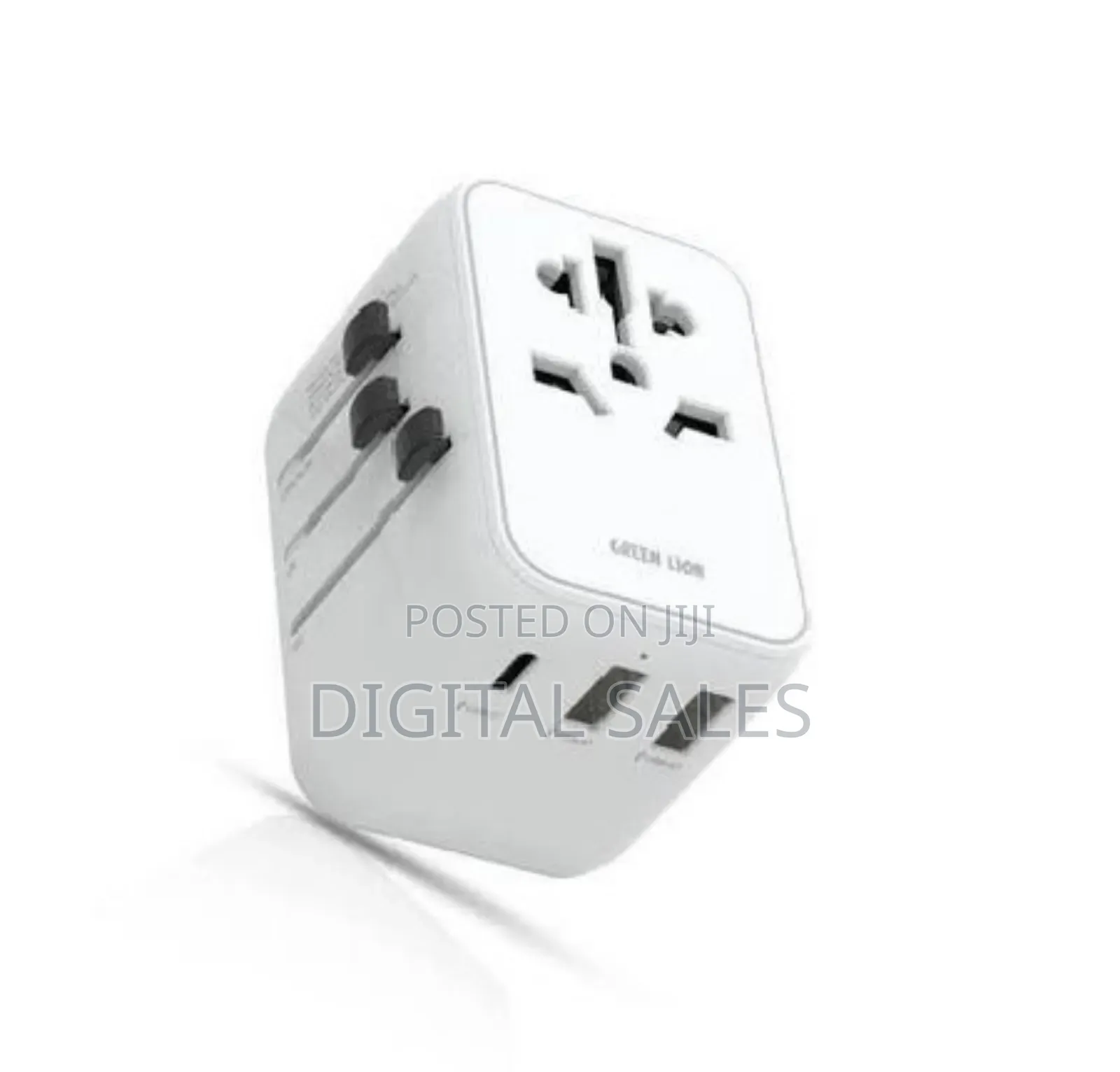 Green Lion 12w Universal Travel Adapter - White