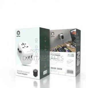 Green Lion 12w Universal Travel Adapter - White