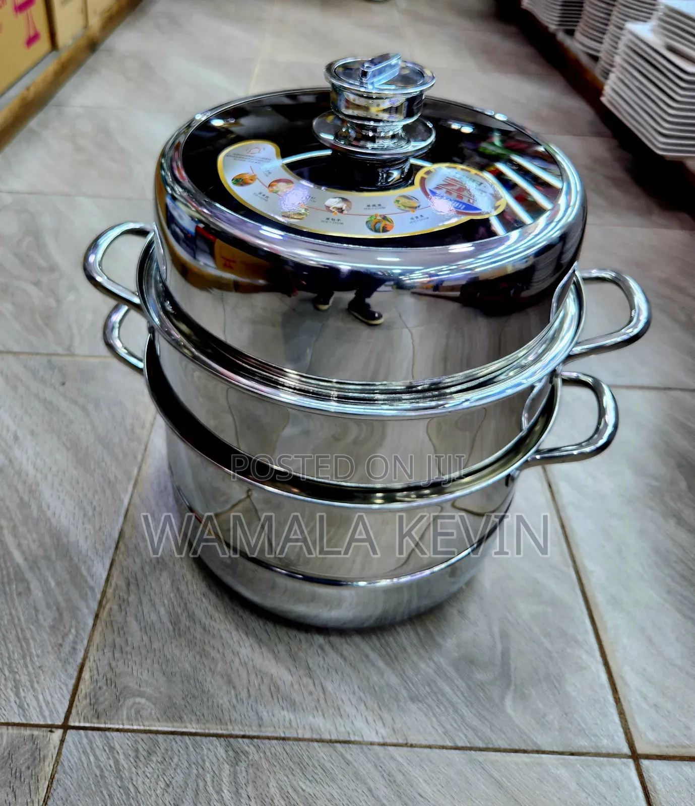 Food Steamer 3 Tiers Stainless Steel