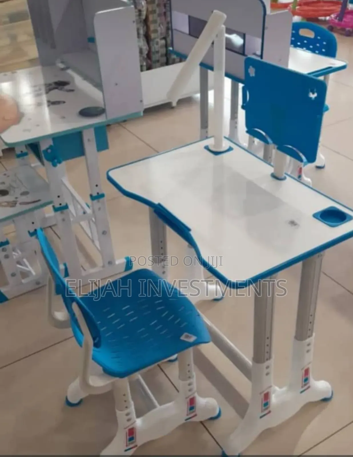 Children Adjustable Study Desk and Chair Set