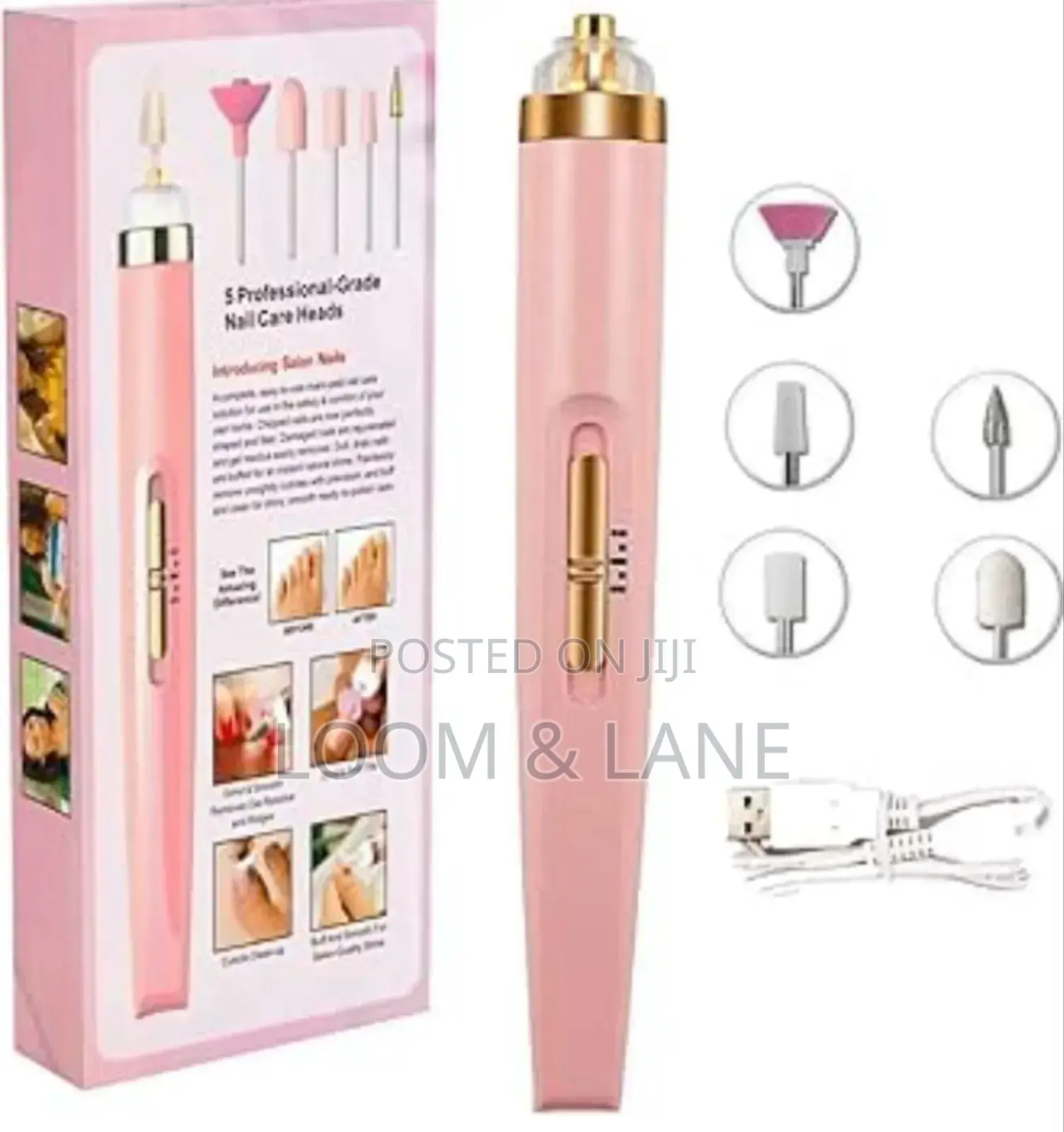 5 in 1 Electric Manicure Nail Drill File Grinder