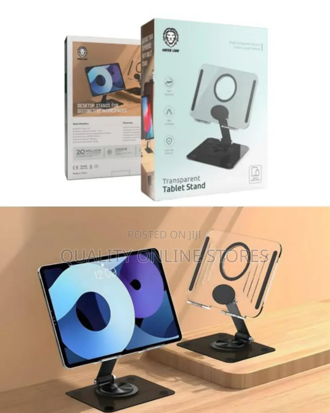 Green Lion Tablet Stand