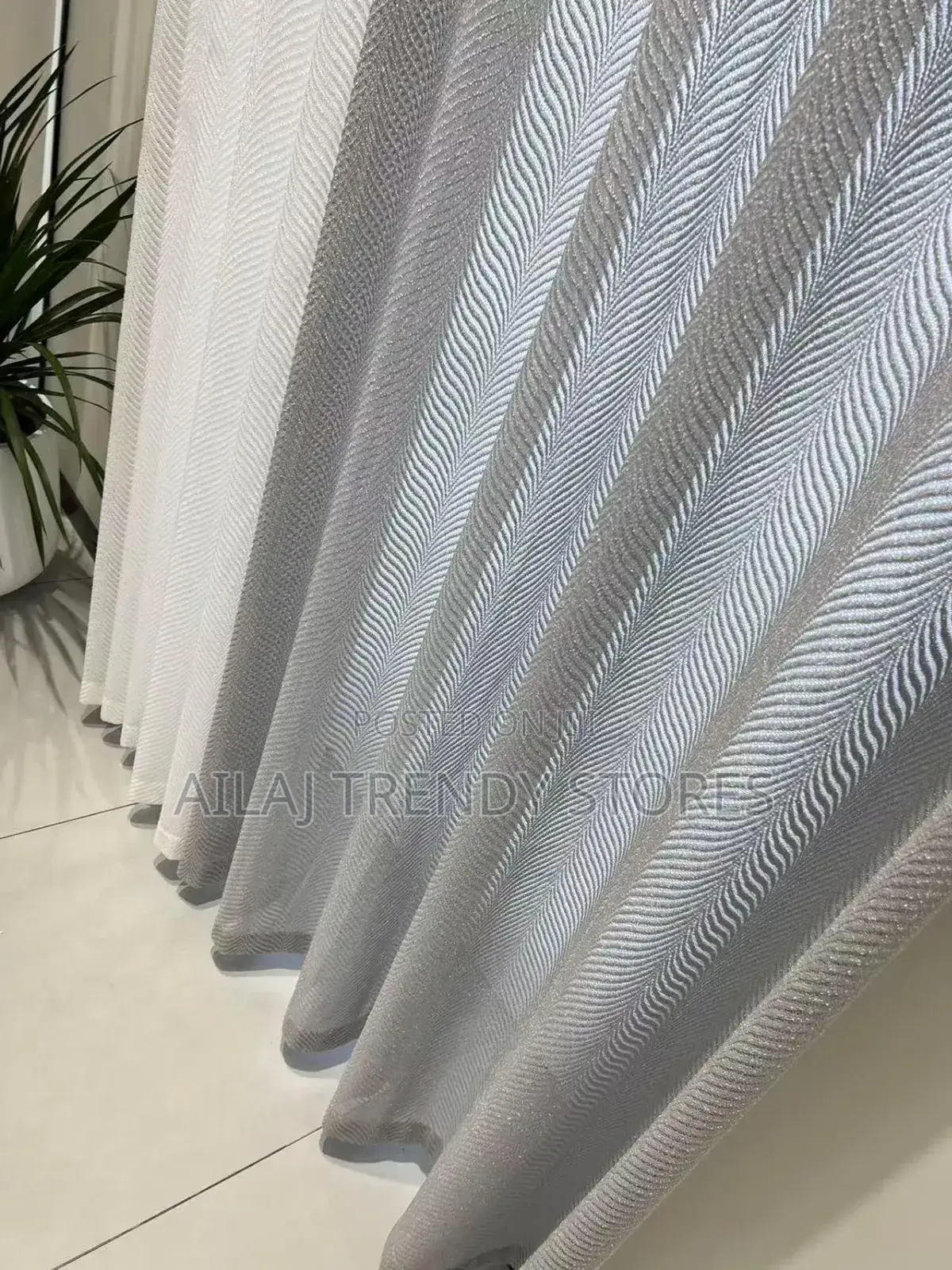 Gray and White Curtain Nets Per Metre