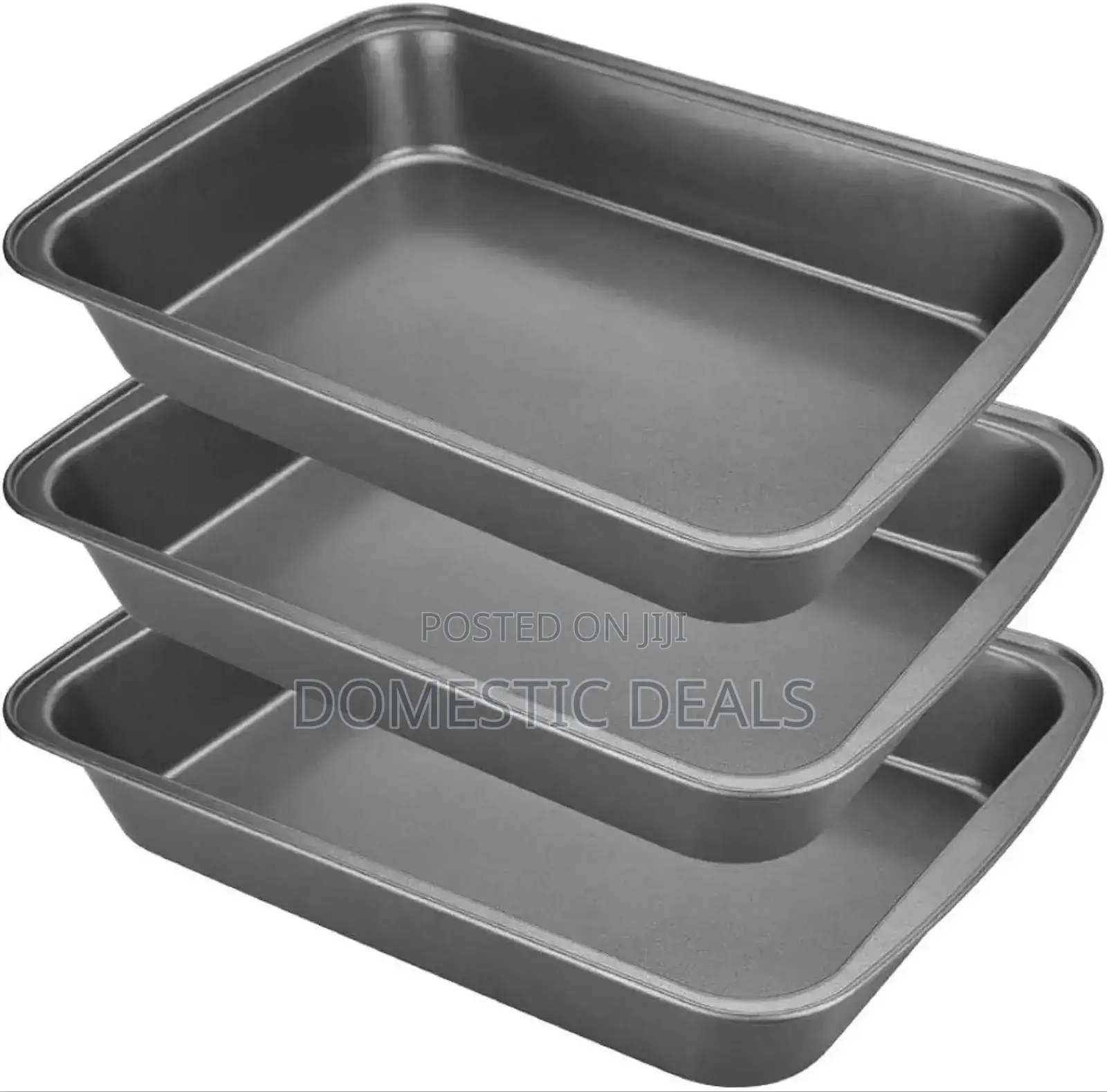 3pcs Rectangular Baking Pans