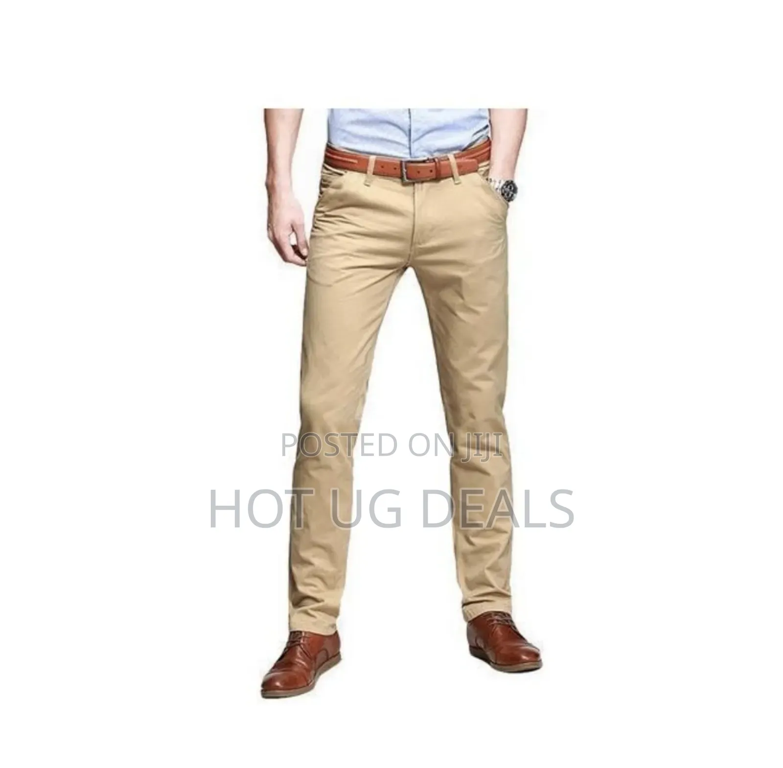 Men's 2 In 1 Pack Of Stretcher Pants - Khaki, Black