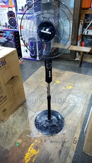 Cortina Black Stand Fan.