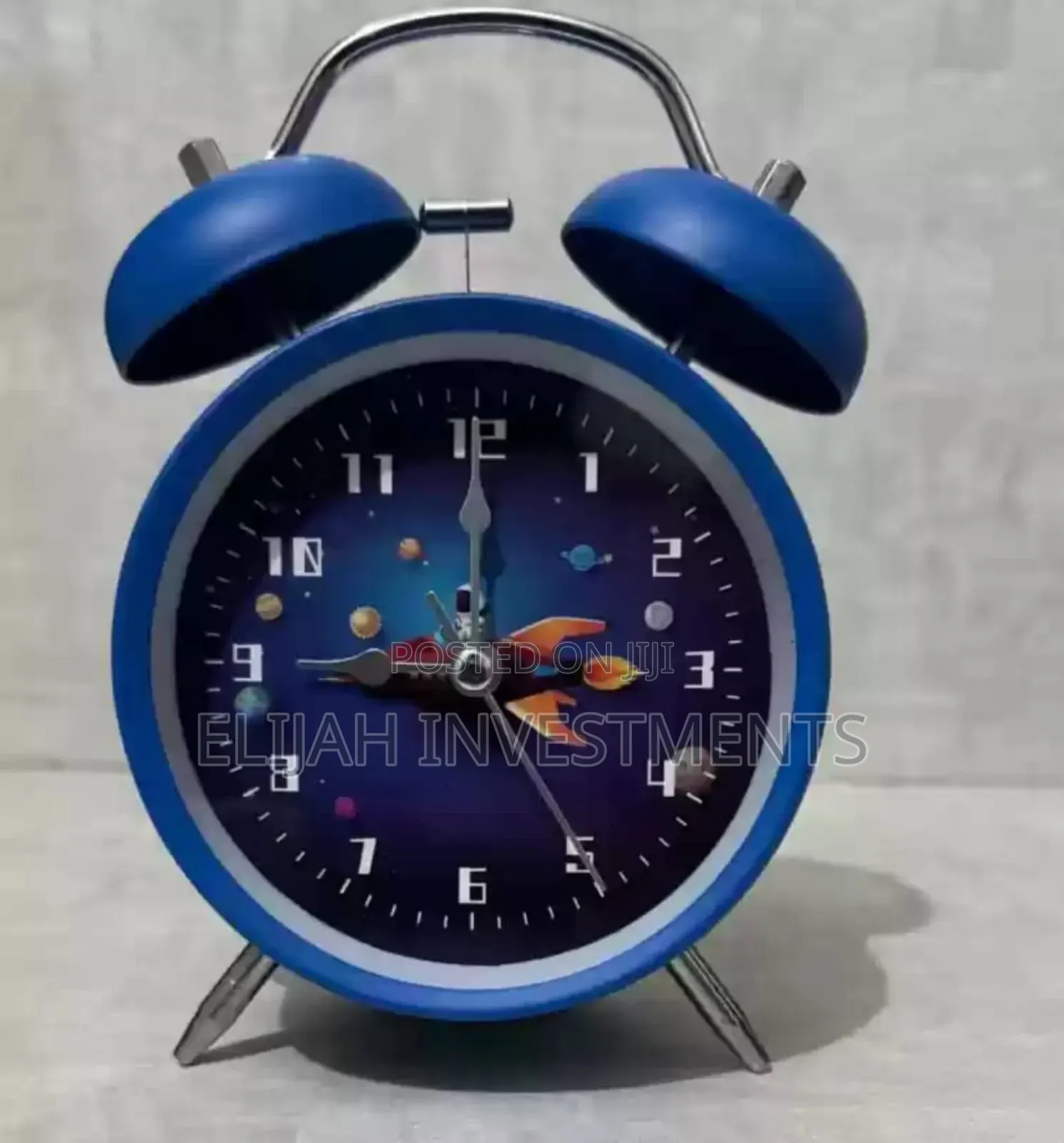 Portable Metallic Analog Alarm Clock