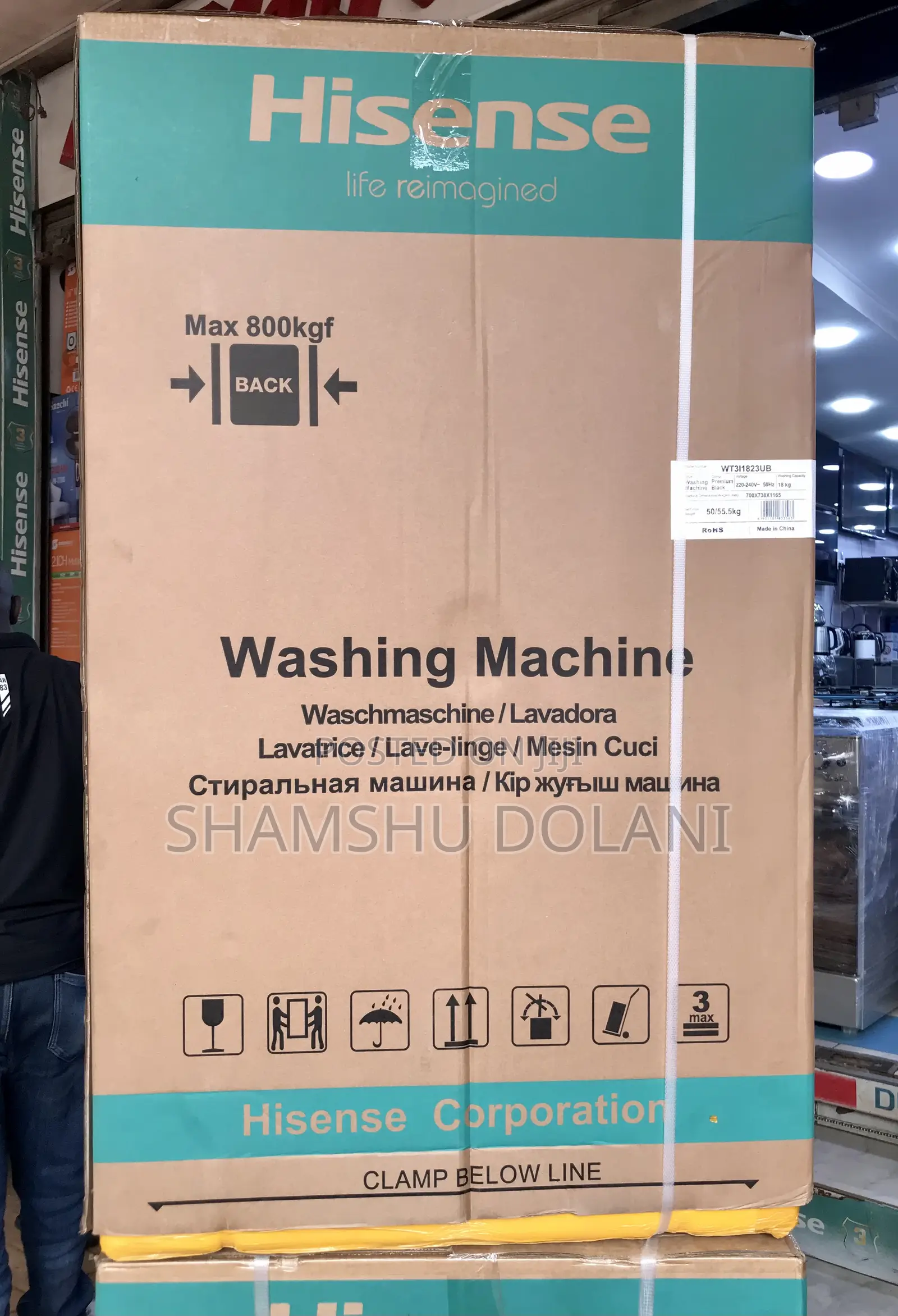 Hisense 18kg Automatic Top Loader Washer Machine
